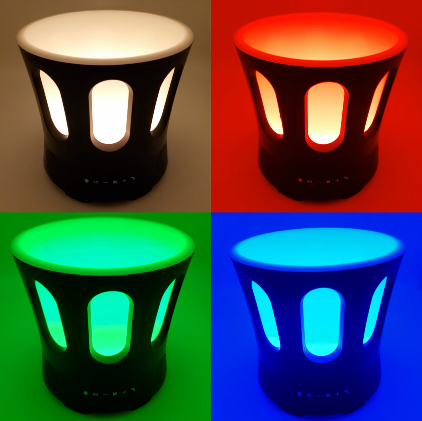 SaunaLife SaunaZone Bluetooth Speaker, Sauna Bucket, with Lights